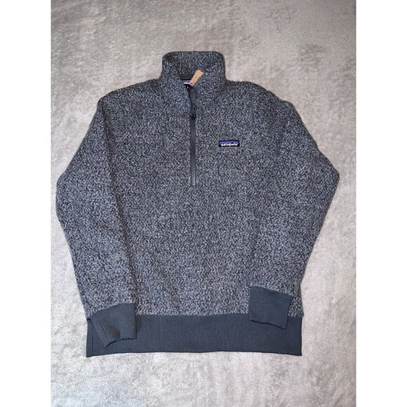NWT PATAGONIA Womens Woolyester 1/4 Zip Pullover Fleece Sweatshirt Size S - Picture 2 of 9